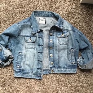 Cropped Light Blue Jean Jacket